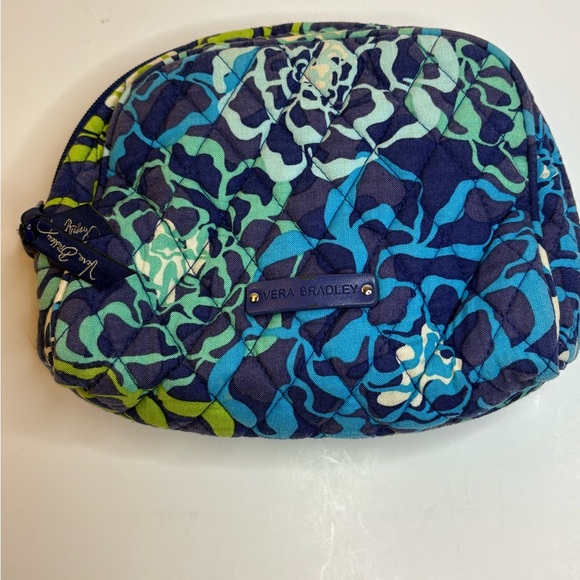 Vera Bradley Handbags - Vera Bradley Katarina Blues Quilted Cosmetic bag blue green